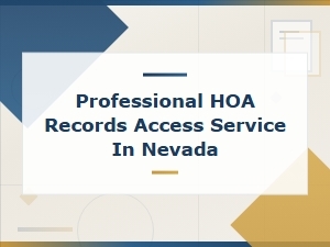 Nevada Hoa Records Request Templates for Professionals